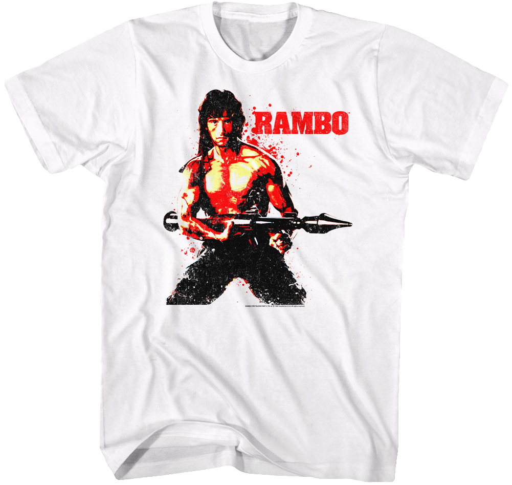 Blood Splattered Rambo T-Shirt