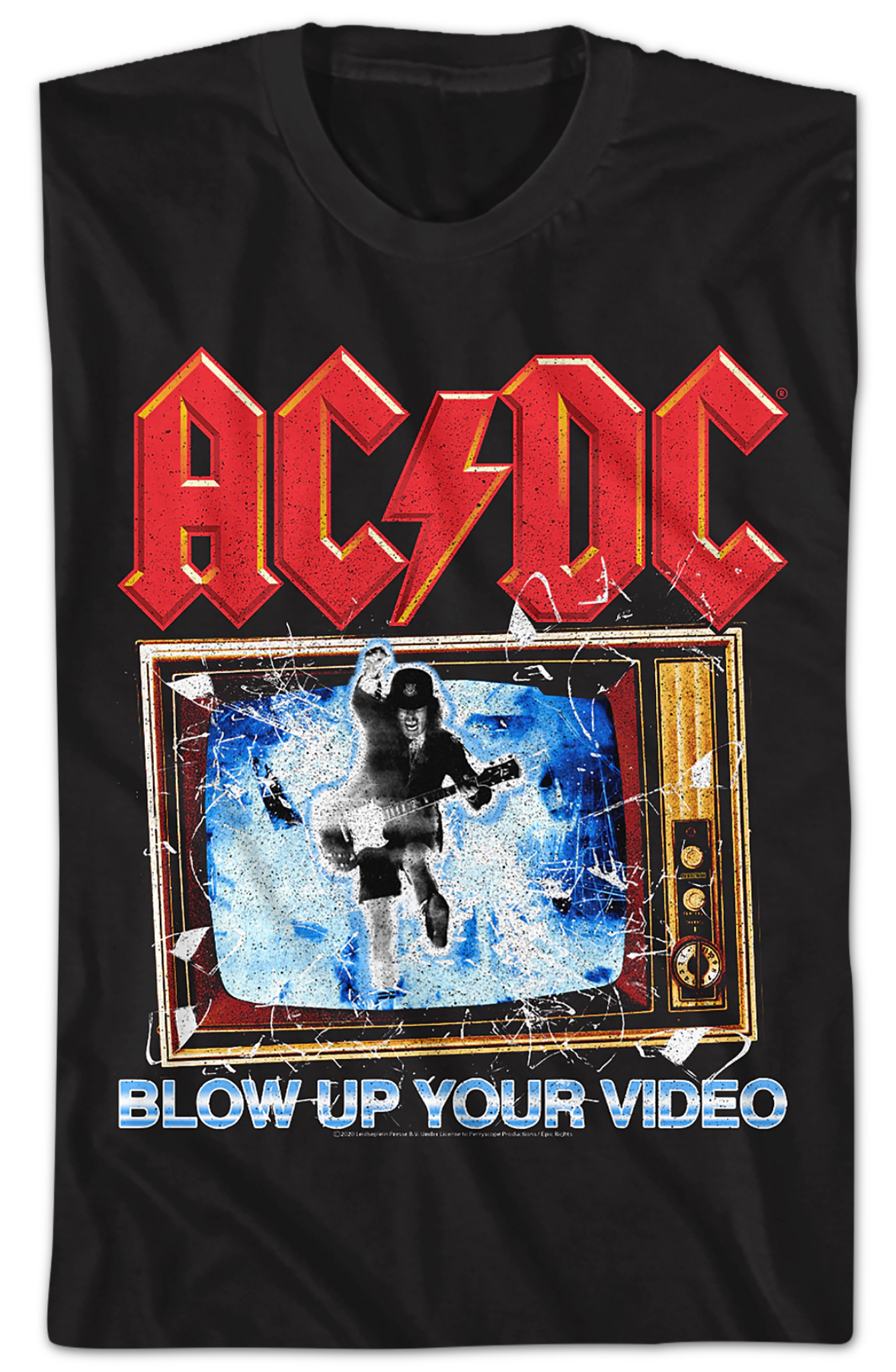Blow Up Your Video Album Cover ACDC T-Shirt