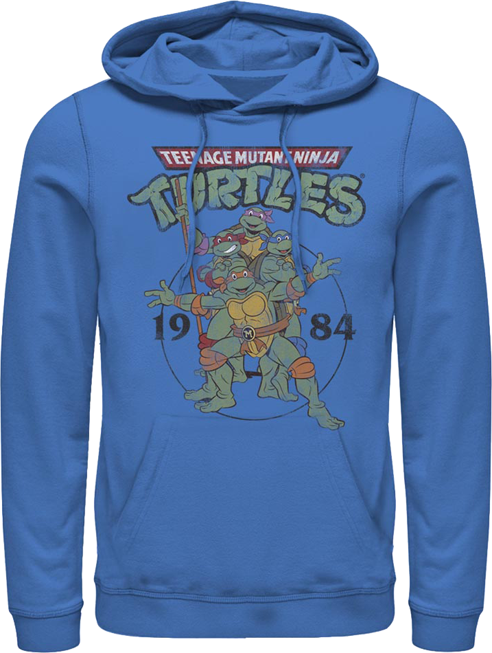 Blue 1984 Teenage Mutant Ninja Turtles Hoodie