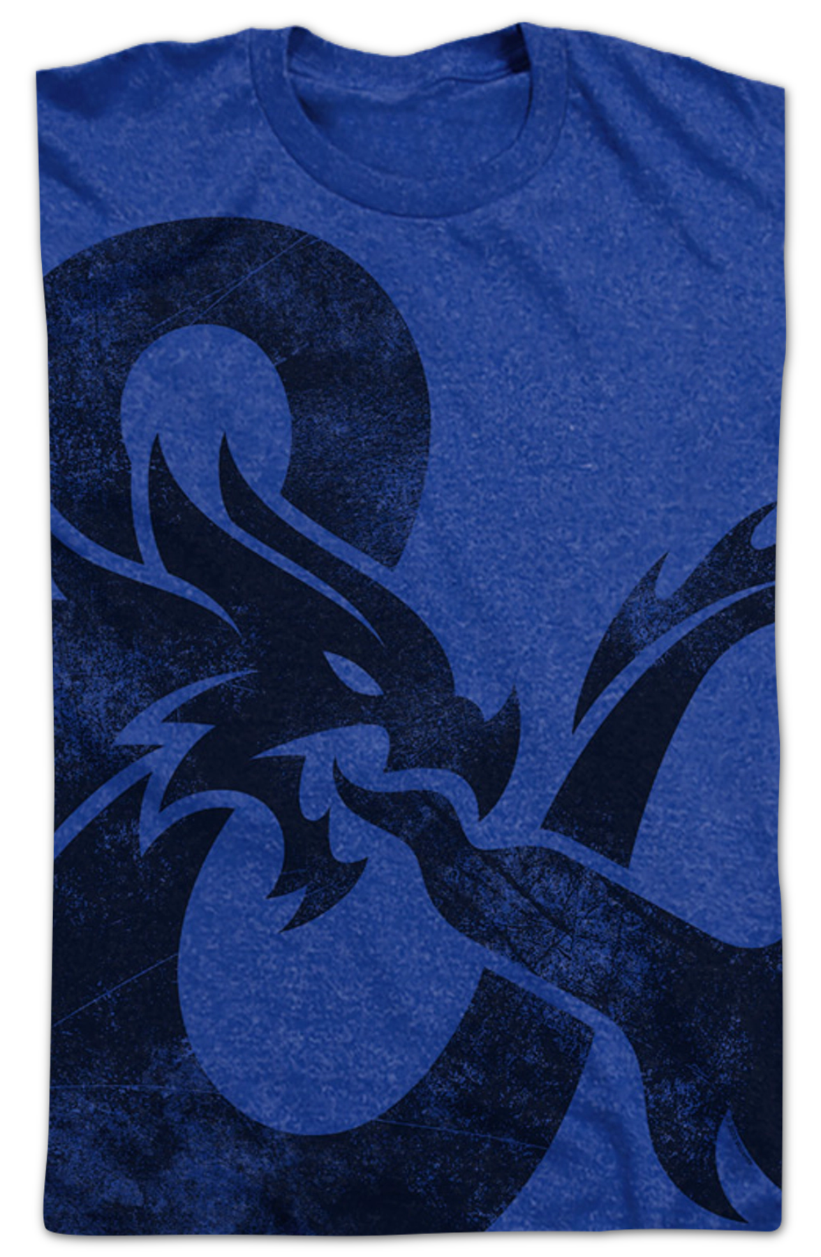 Blue Big Print Logo Dungeons & Dragons T-Shirt