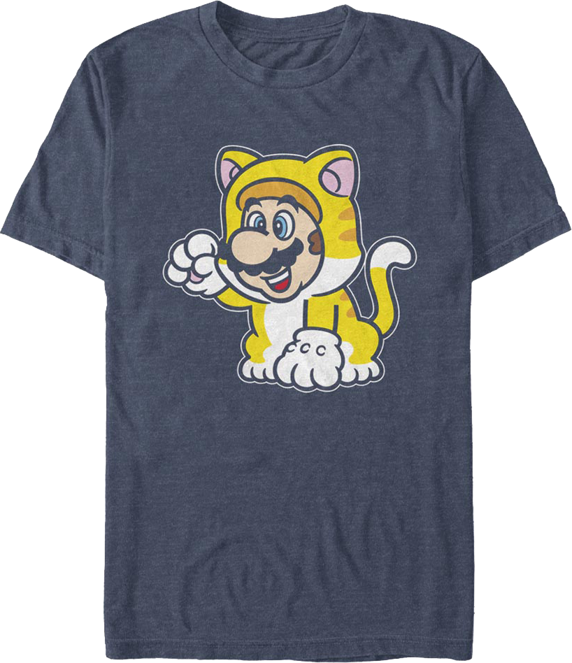 Blue Cat Mario Super Mario Bros. T-Shirt