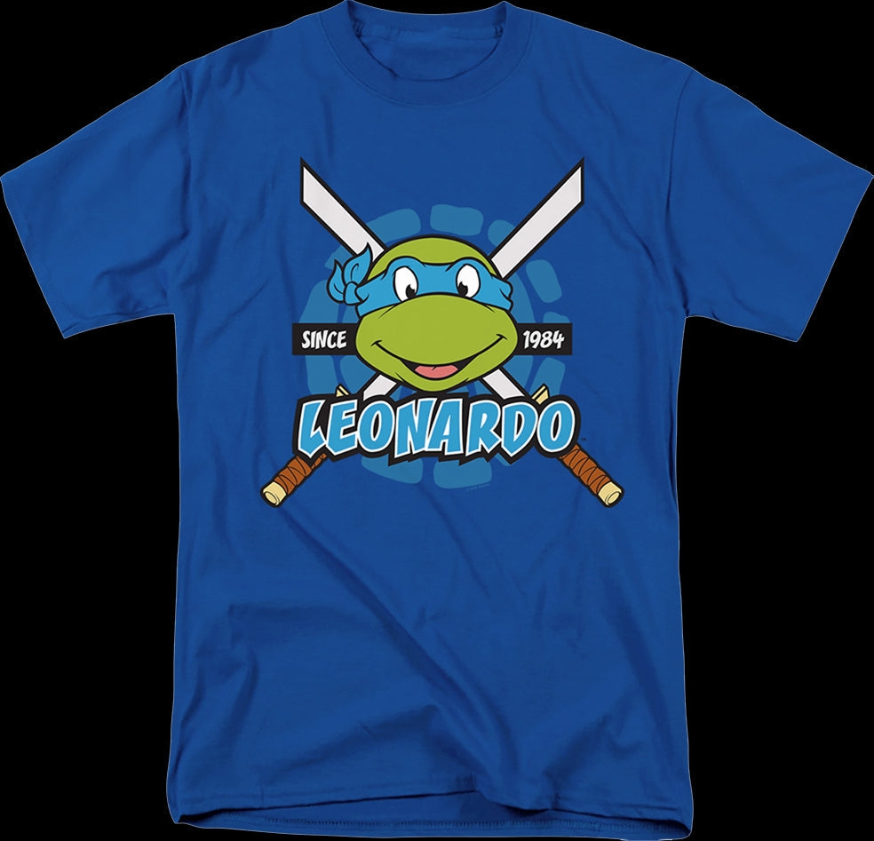 Blue Leonardo Since 1984 Teenage Mutant Ninja Turtles T-Shirt
