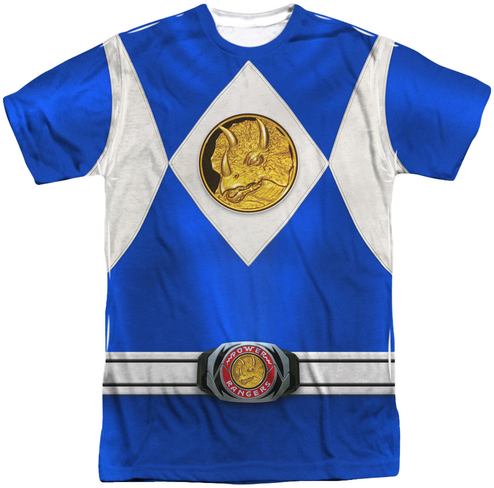 Blue Ranger Sublimation Costume Shirt