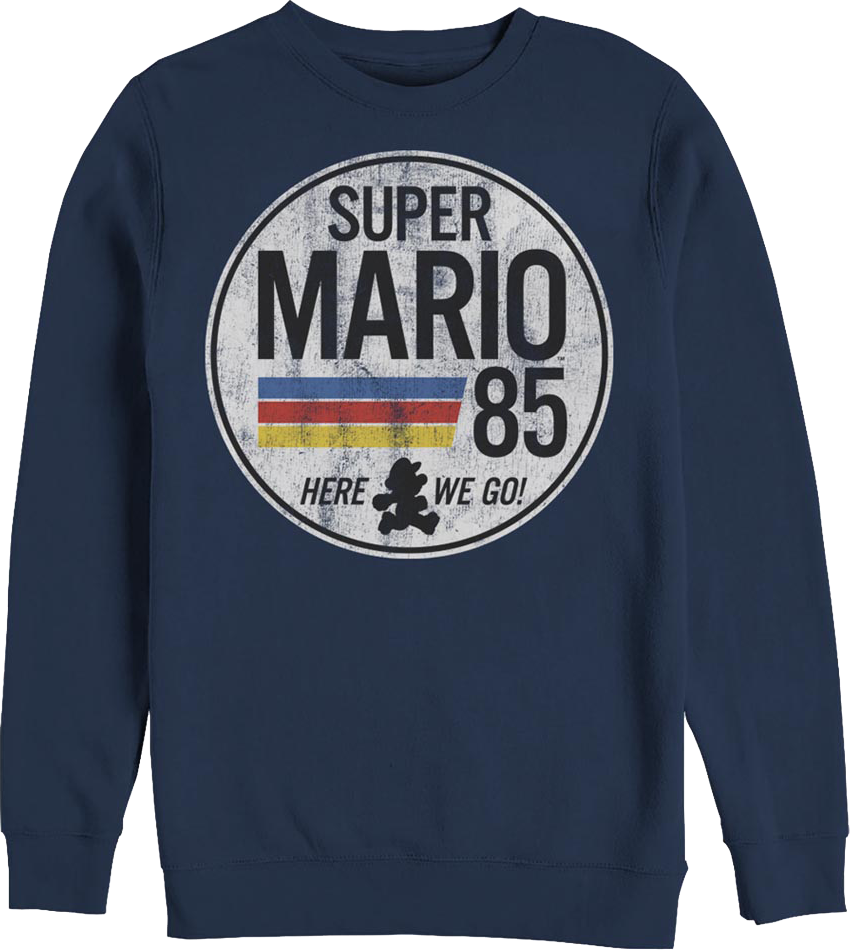 Blue Super Mario 85 Sweatshirt