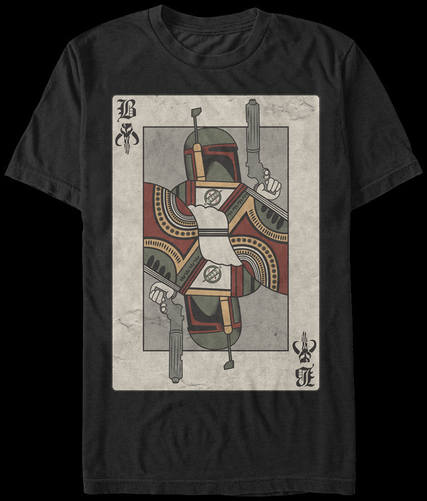 Boba Fett Playing Card T-Shirt