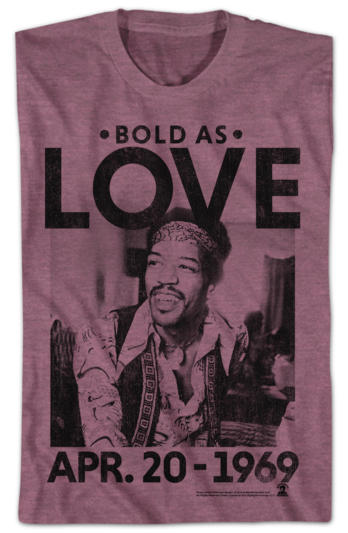 Bold As Love Jimi Hendrix T-Shirt