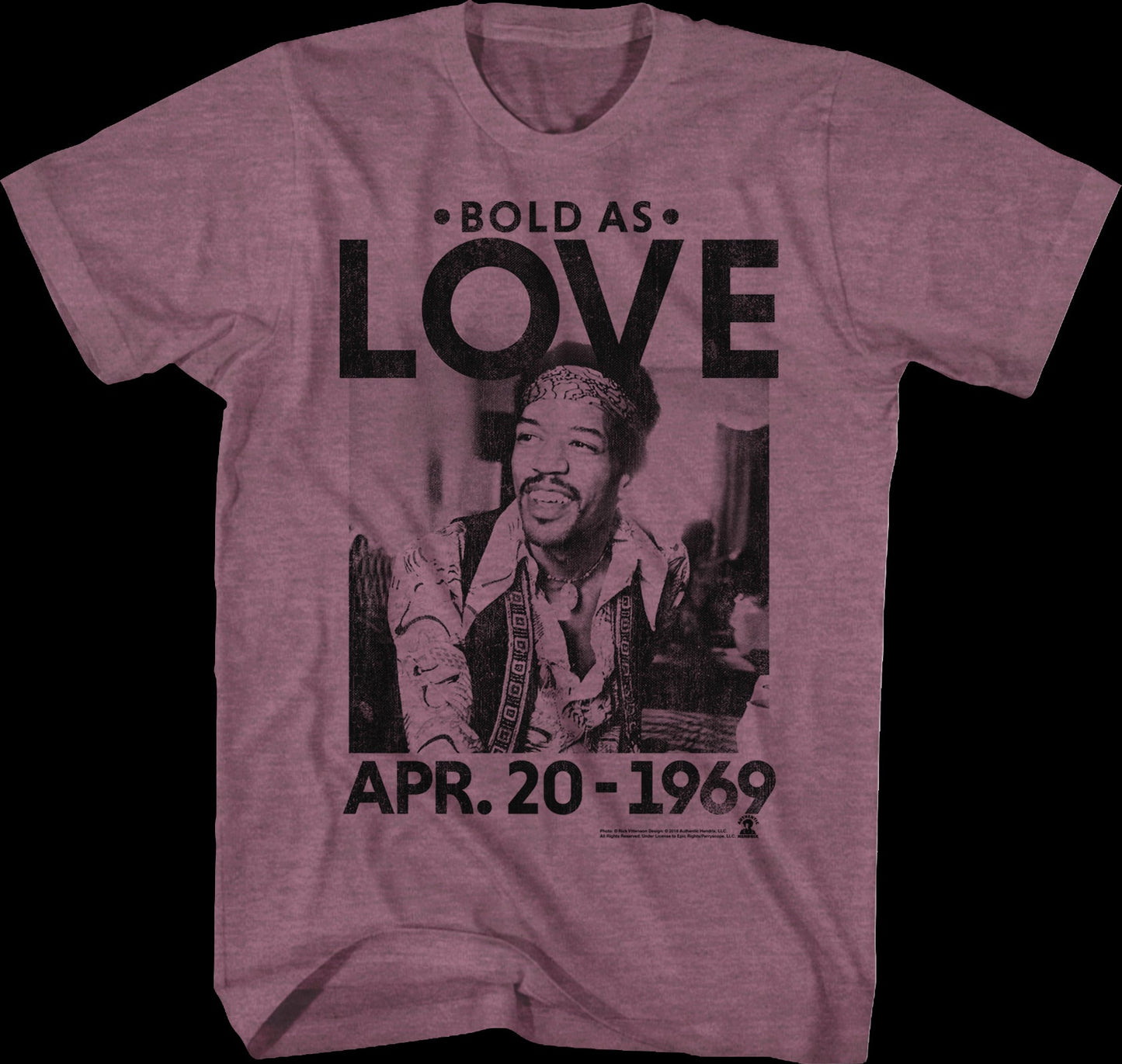 Bold As Love Jimi Hendrix T-Shirt