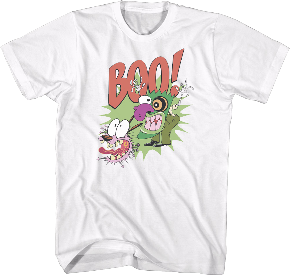 Boo Courage The Cowardly Dog T-Shirt