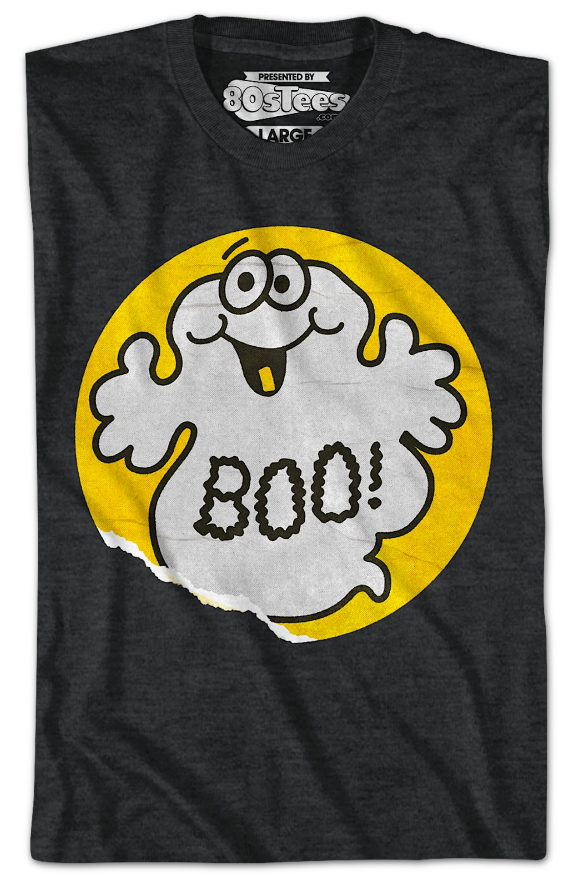 Boo Ghost Scratch & Sniff Sticker T-Shirt