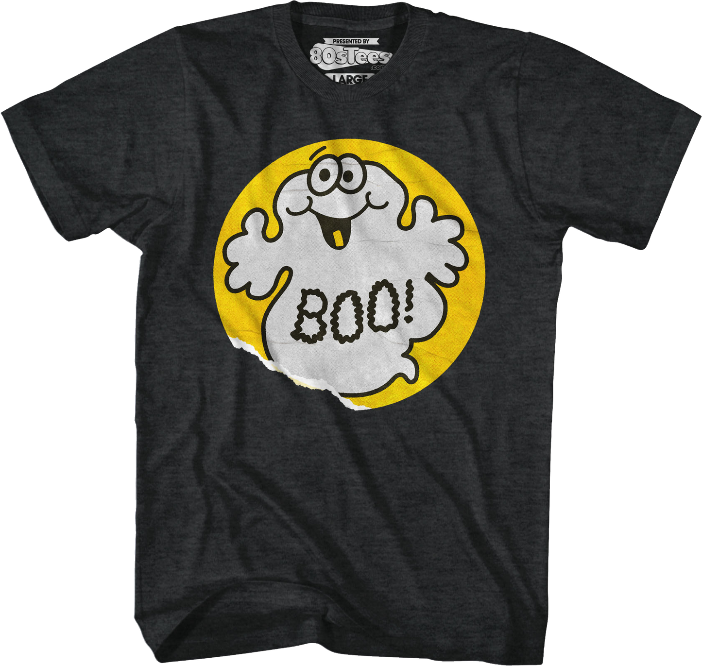 Boo Ghost Scratch & Sniff Sticker T-Shirt