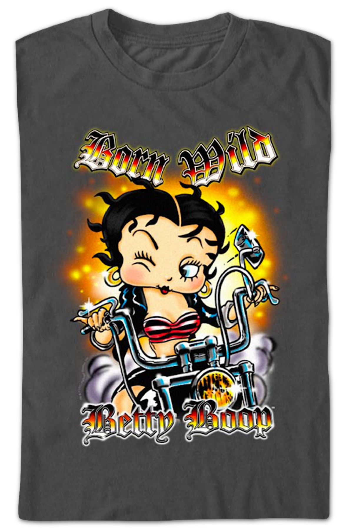 Born Wild Betty Boop T-Shirt Style001