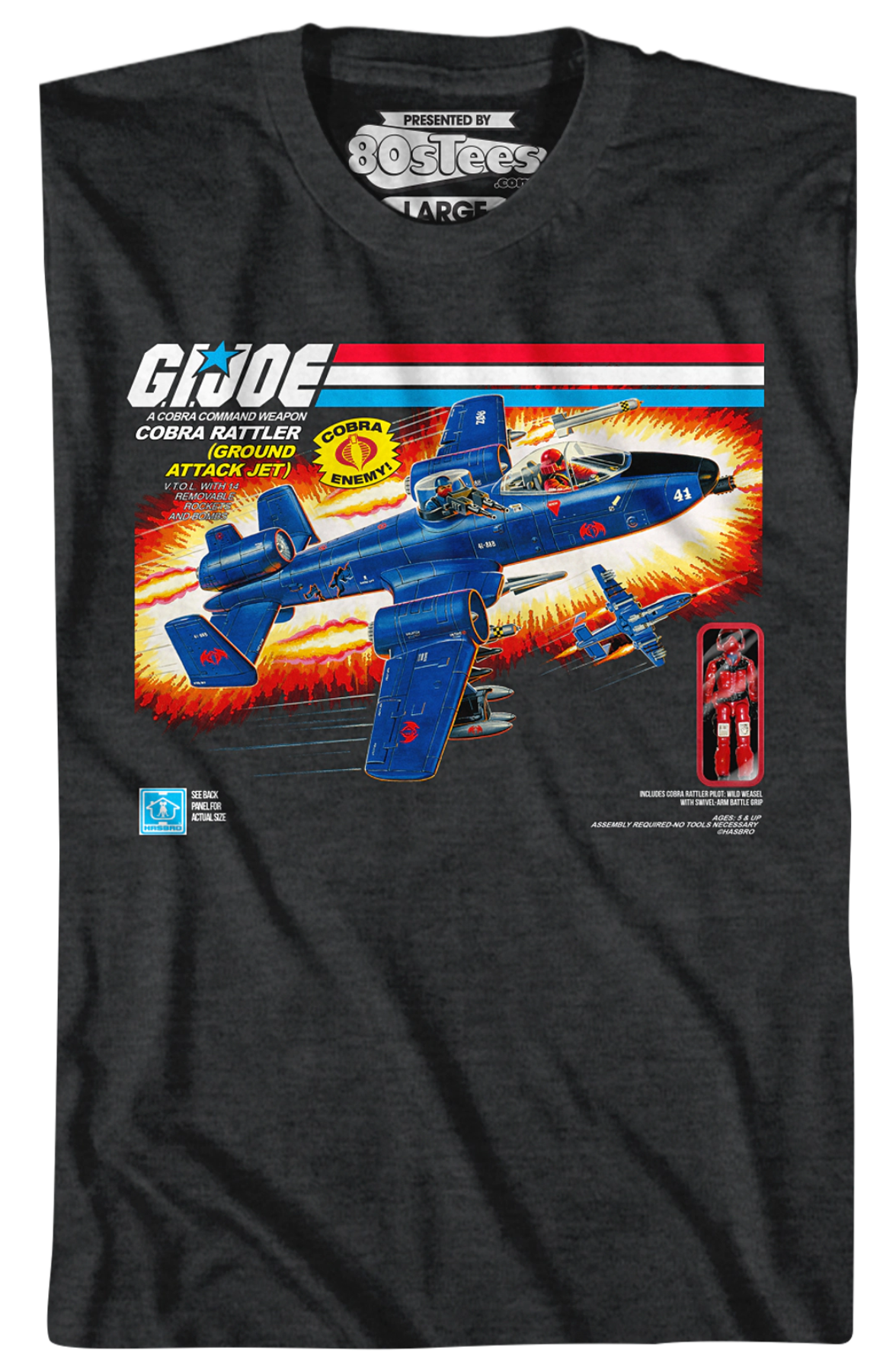 Box Art Cobra Rattler GI Joe T-Shirt
