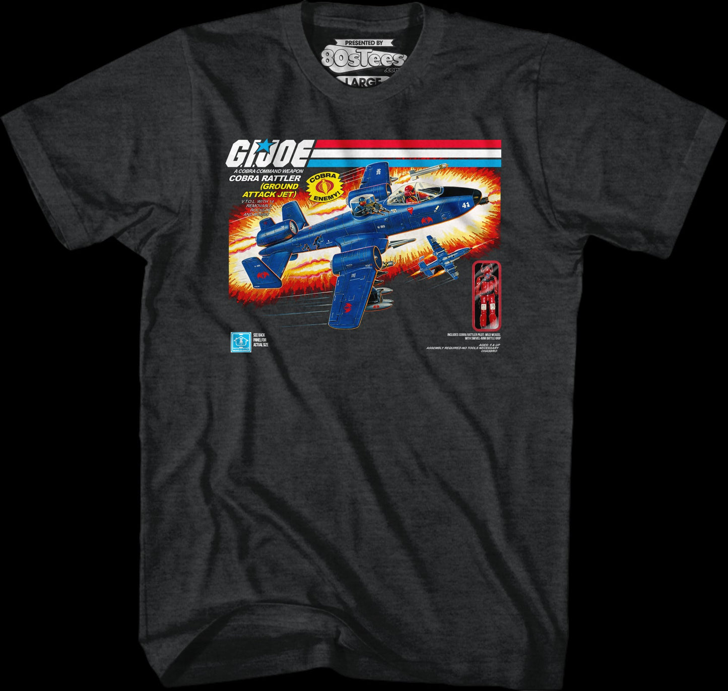 Box Art Cobra Rattler GI Joe T-Shirt