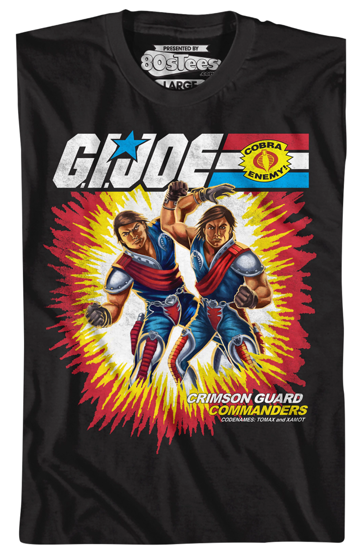 Box Art Crimson Guard Commanders GI Joe T-Shirt