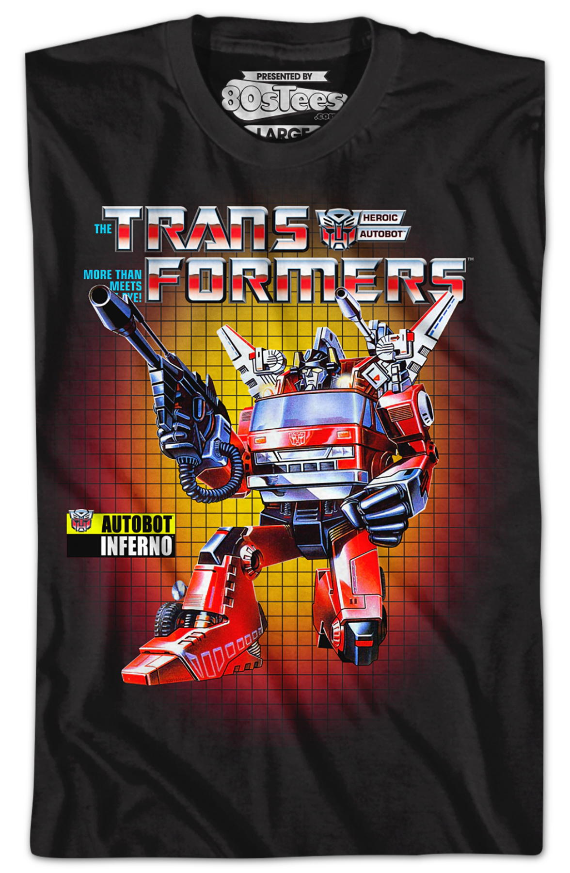 Box Art Inferno Transformers T-Shirt