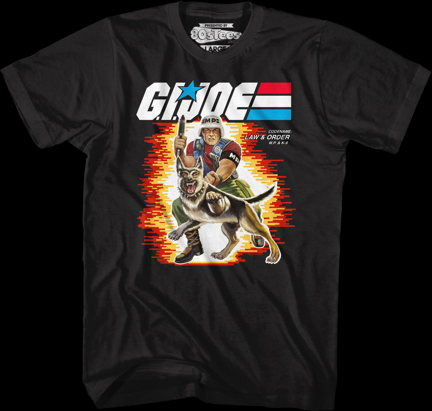 Box Art Law and Order GI Joe T-Shirt
