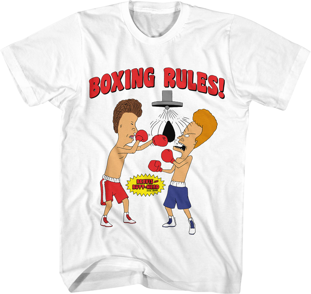 Boxing Rules Beavis And Butt-Head T-Shirt
