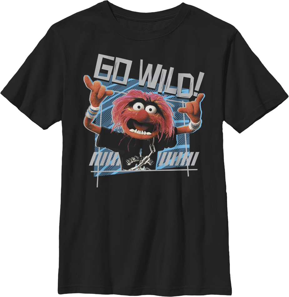 Boys Youth Animal Go Wild Muppets Shirt