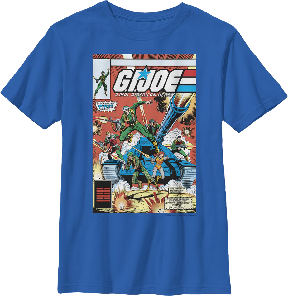 Boys Youth Blockbuster First Issue GI Joe Shirt