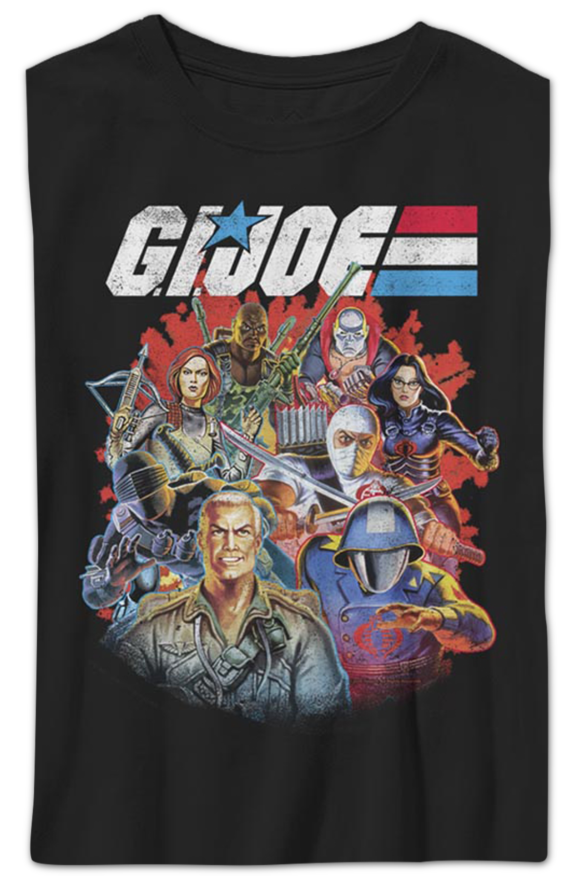 Boys Youth Characters Collage GI Joe Shirt