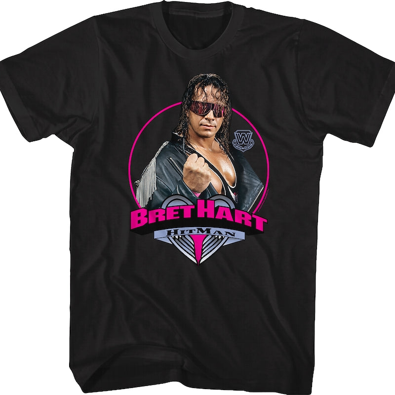 Circle Photo Bret Hitman Hart T-Shirt