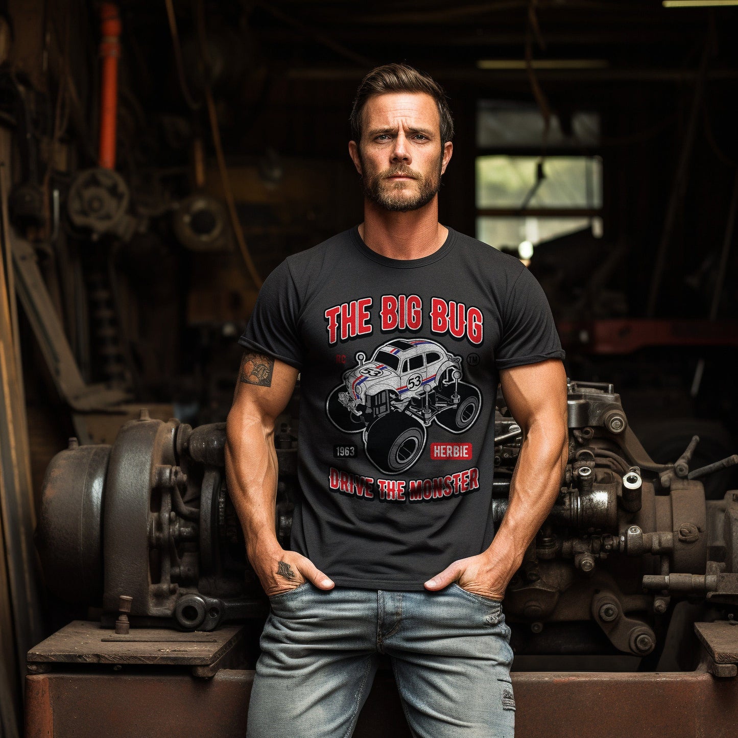 Bug Monster Truck TShirt Motor