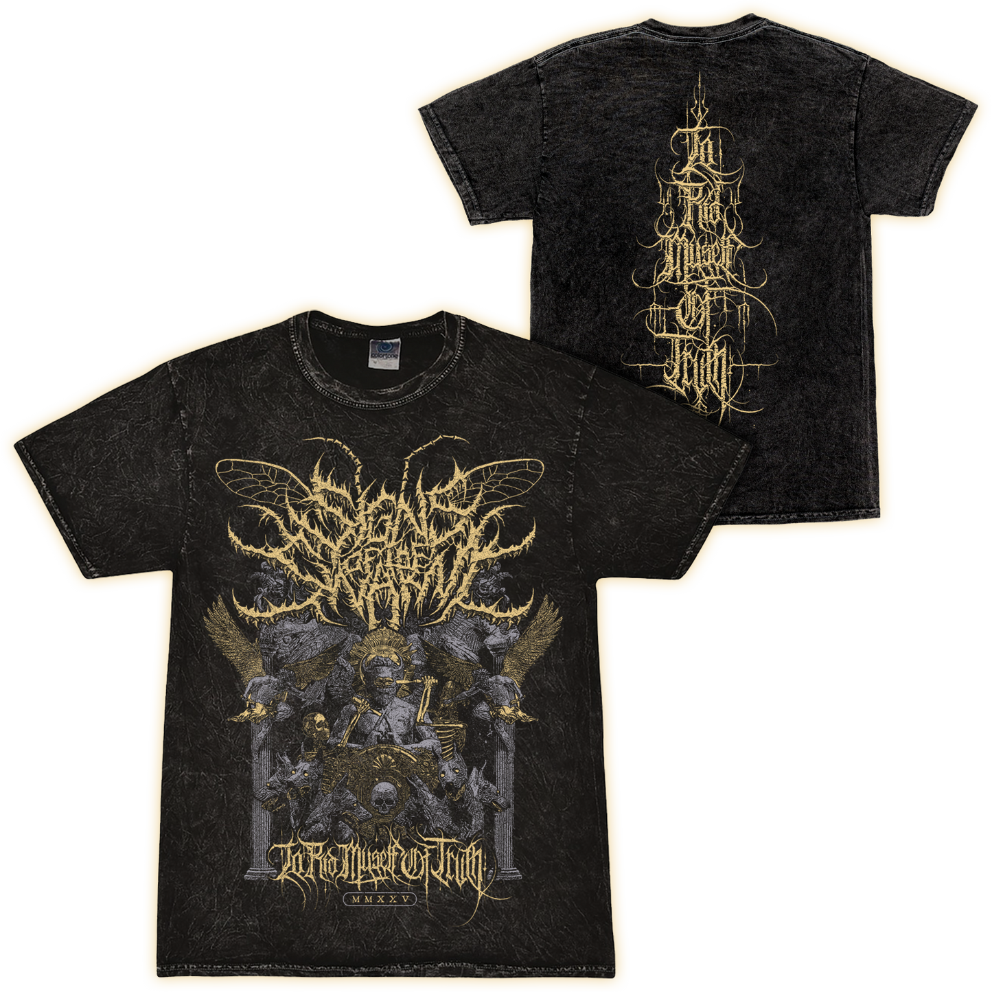Signs of the Swarm "'To Rid Myself of Truth' Vintage Style/Mineral Wash" T-Shirt