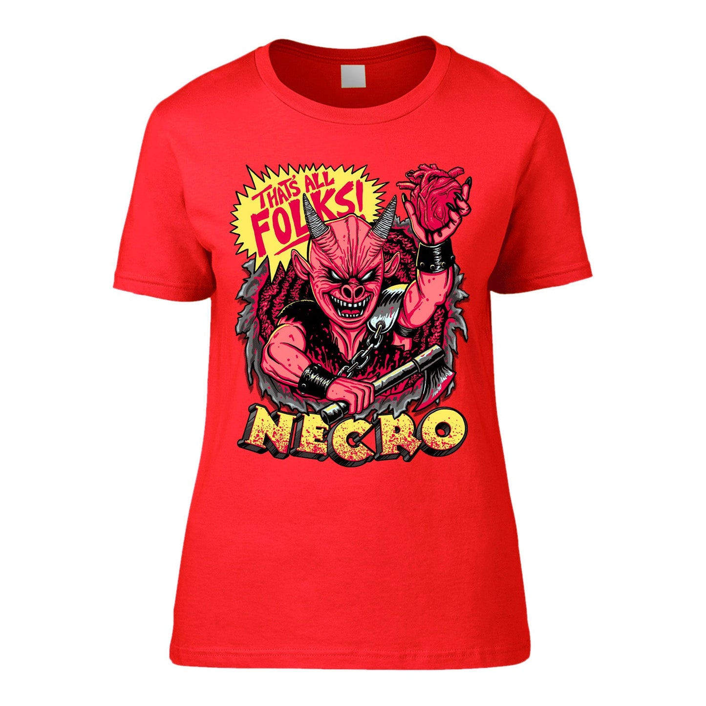 Necro "That's All Folks" Girls T-shirt
