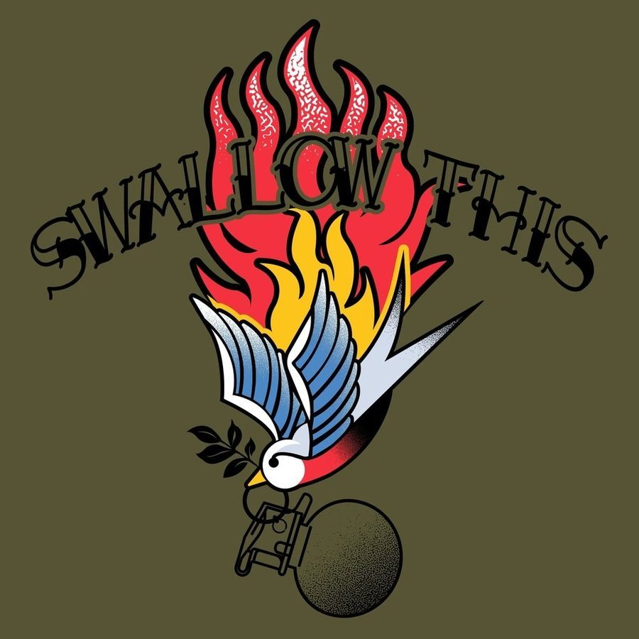 Swallow This T-Shirt - Military Green