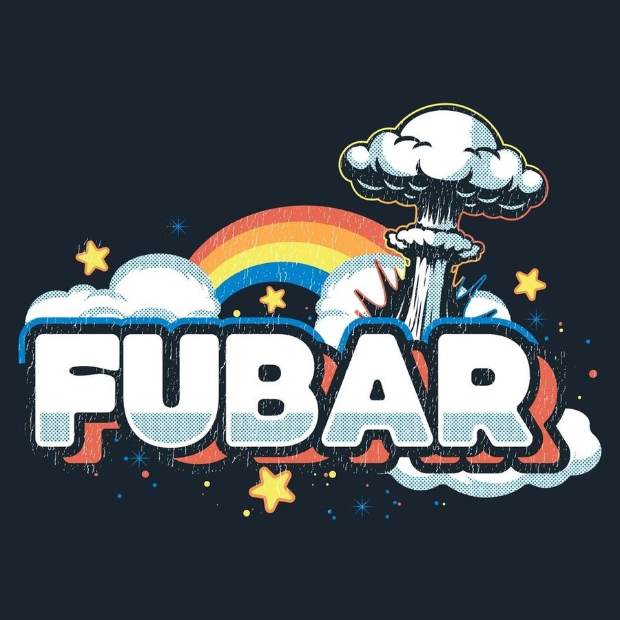 Women's FUBAR Boyfriend Fit T-Shirt - Midnight Navy