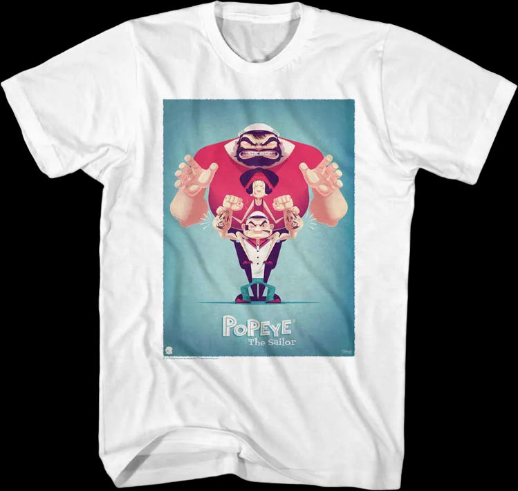 Bluto Olive Oyl Popeye T-Shirt