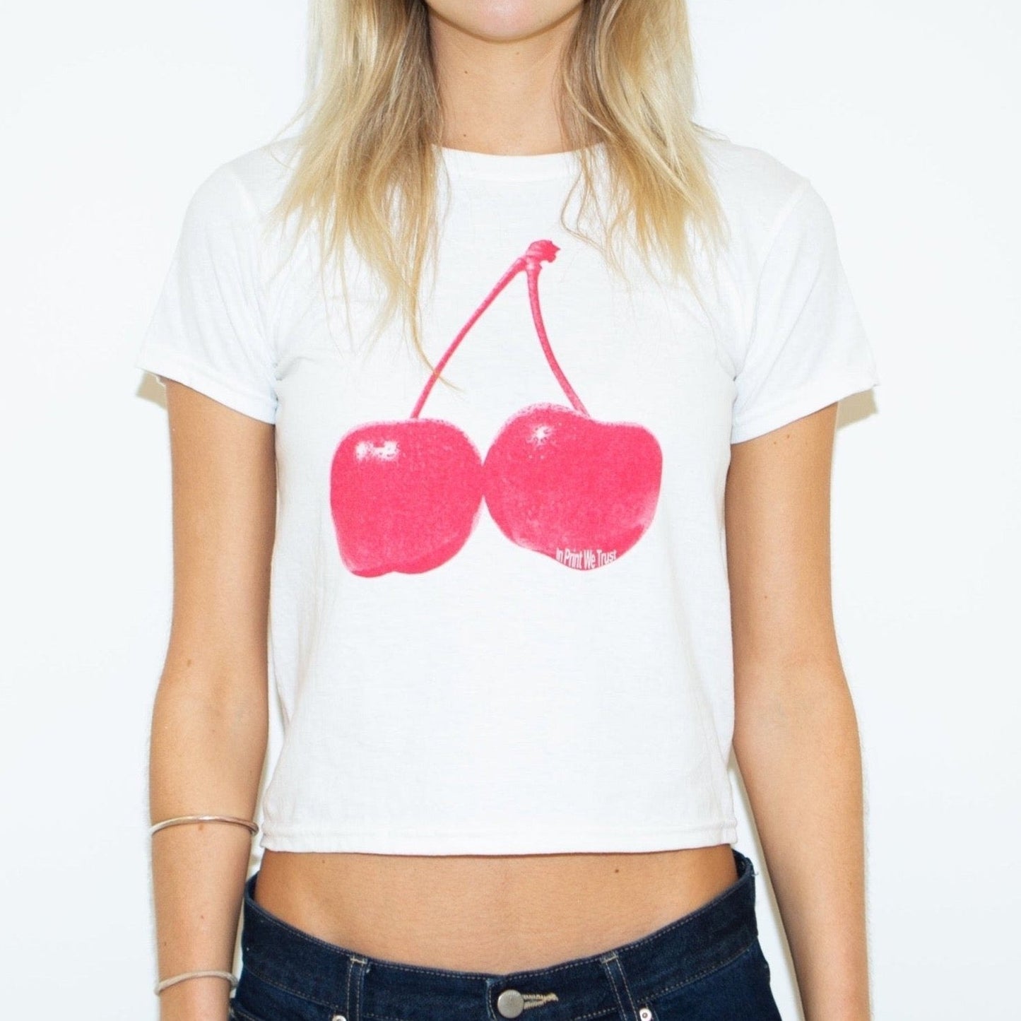 cherry baby tee