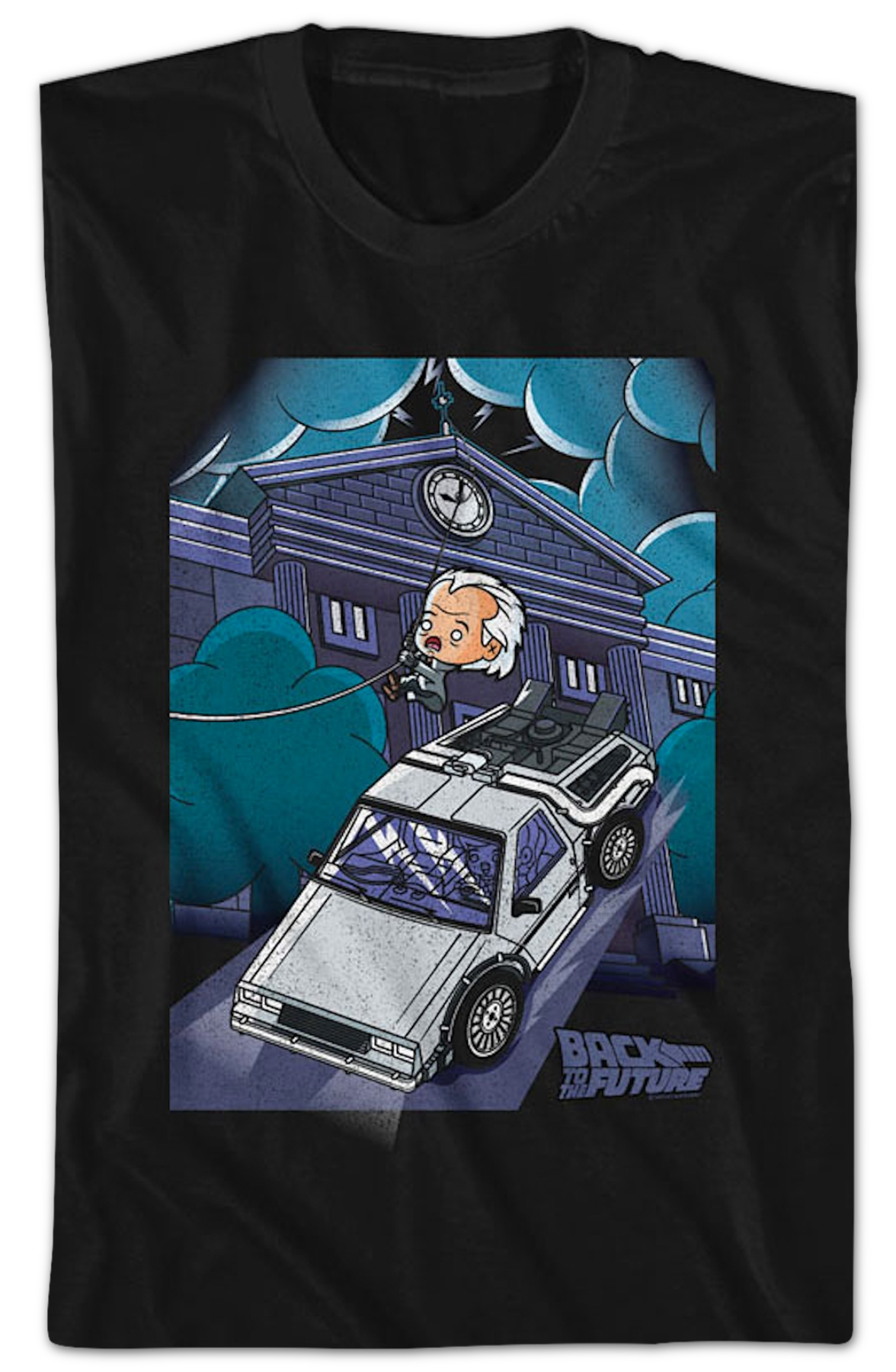Chibi Doc Brown Back To The Future T-Shirt