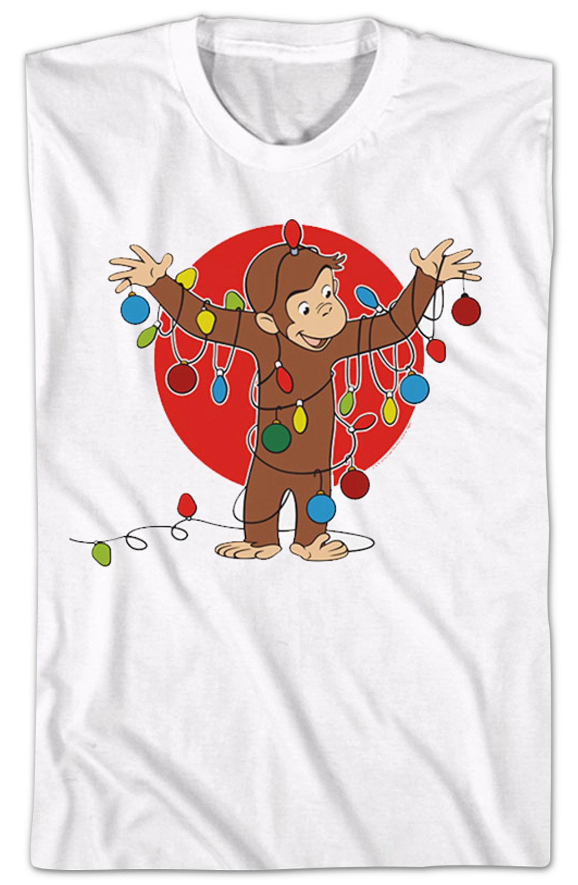 Christmas Lights Curious George T-Shirt