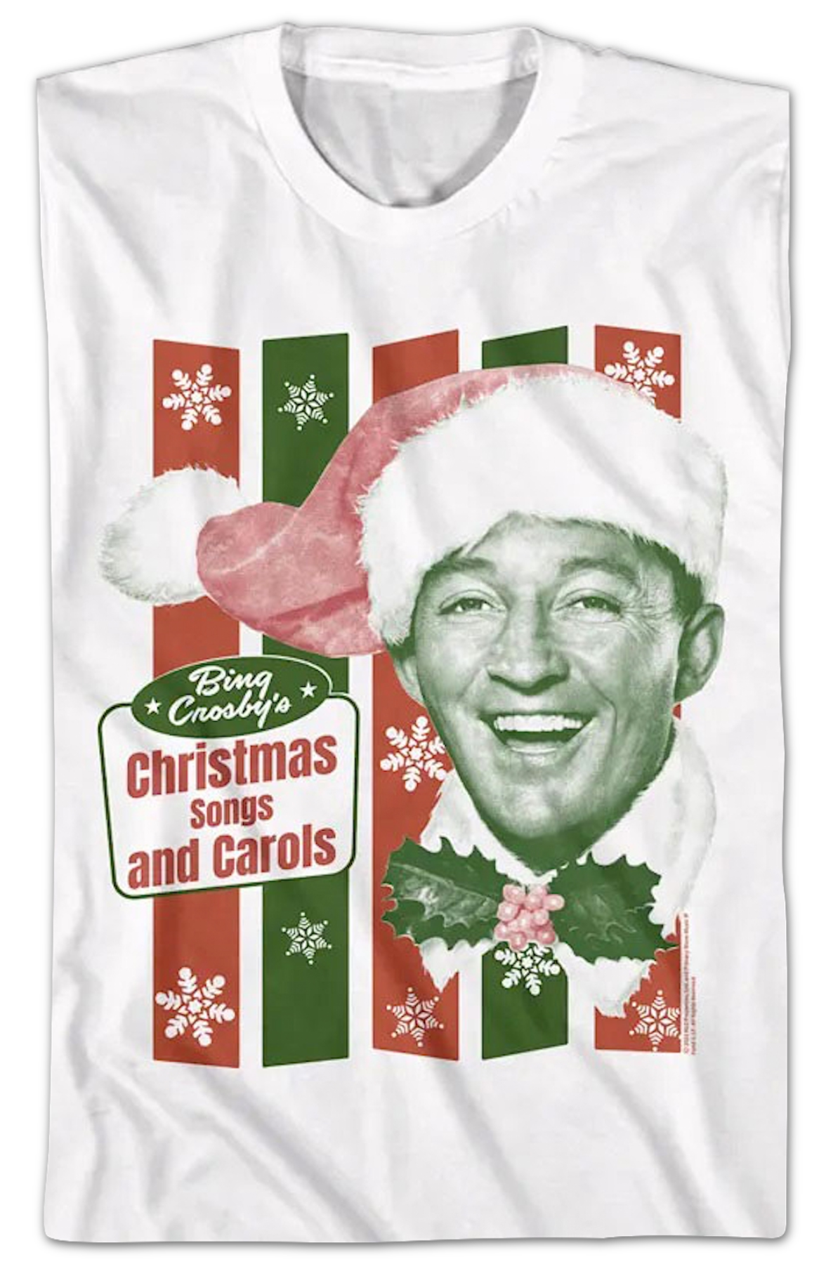 Christmas Songs And Carols Bing Crosby T-Shirt