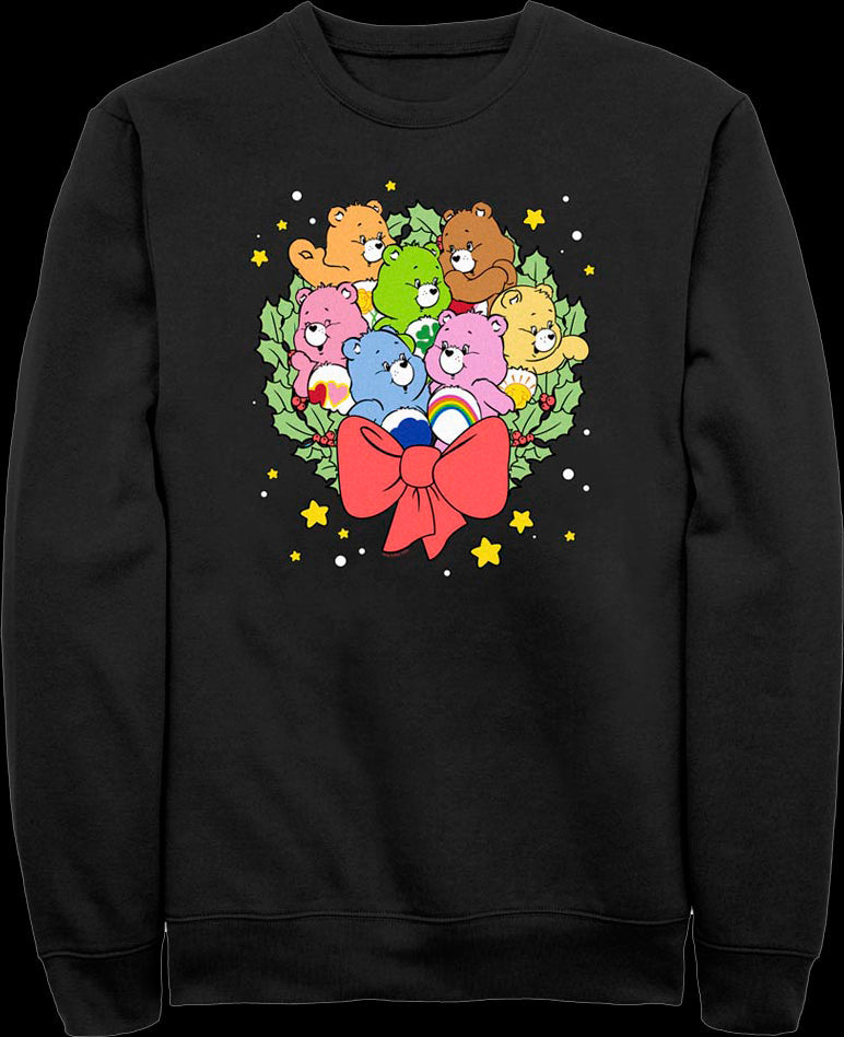 Christmas Wreath Care Bears Sweatshirt