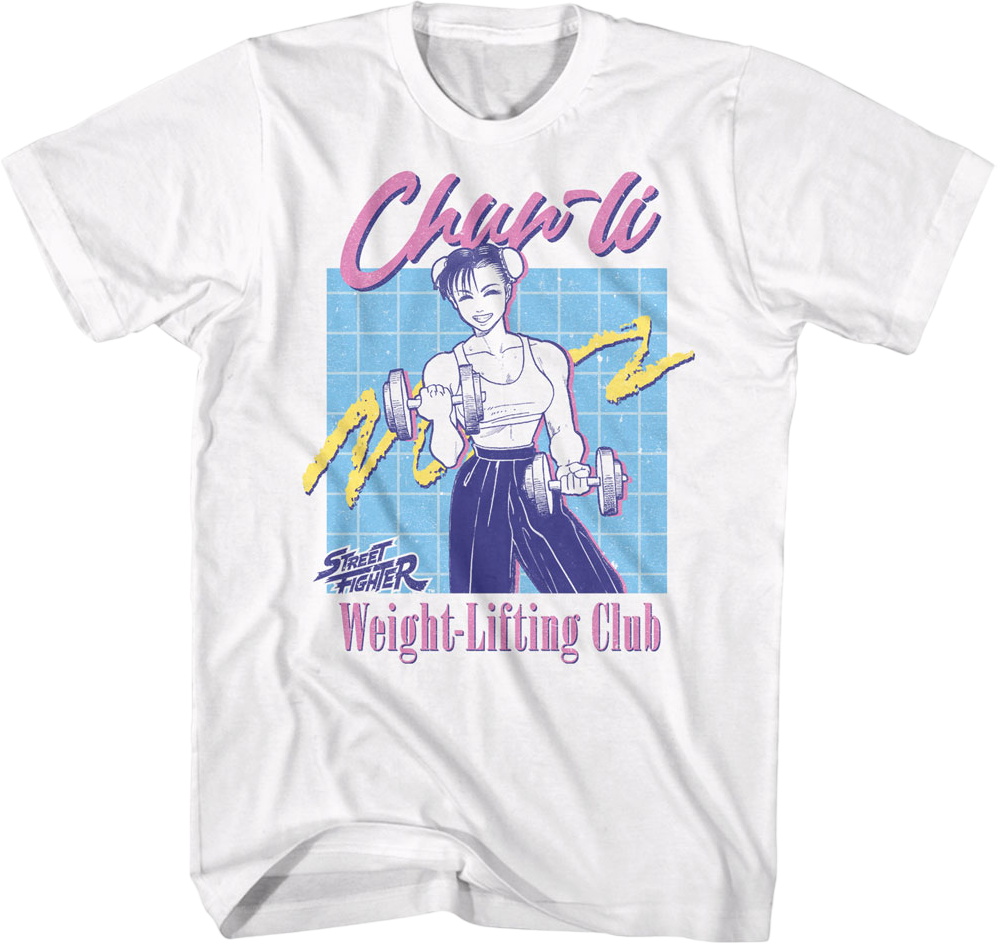 Chun-Li Weight-Lifting Club Street Fighter T-Shirt