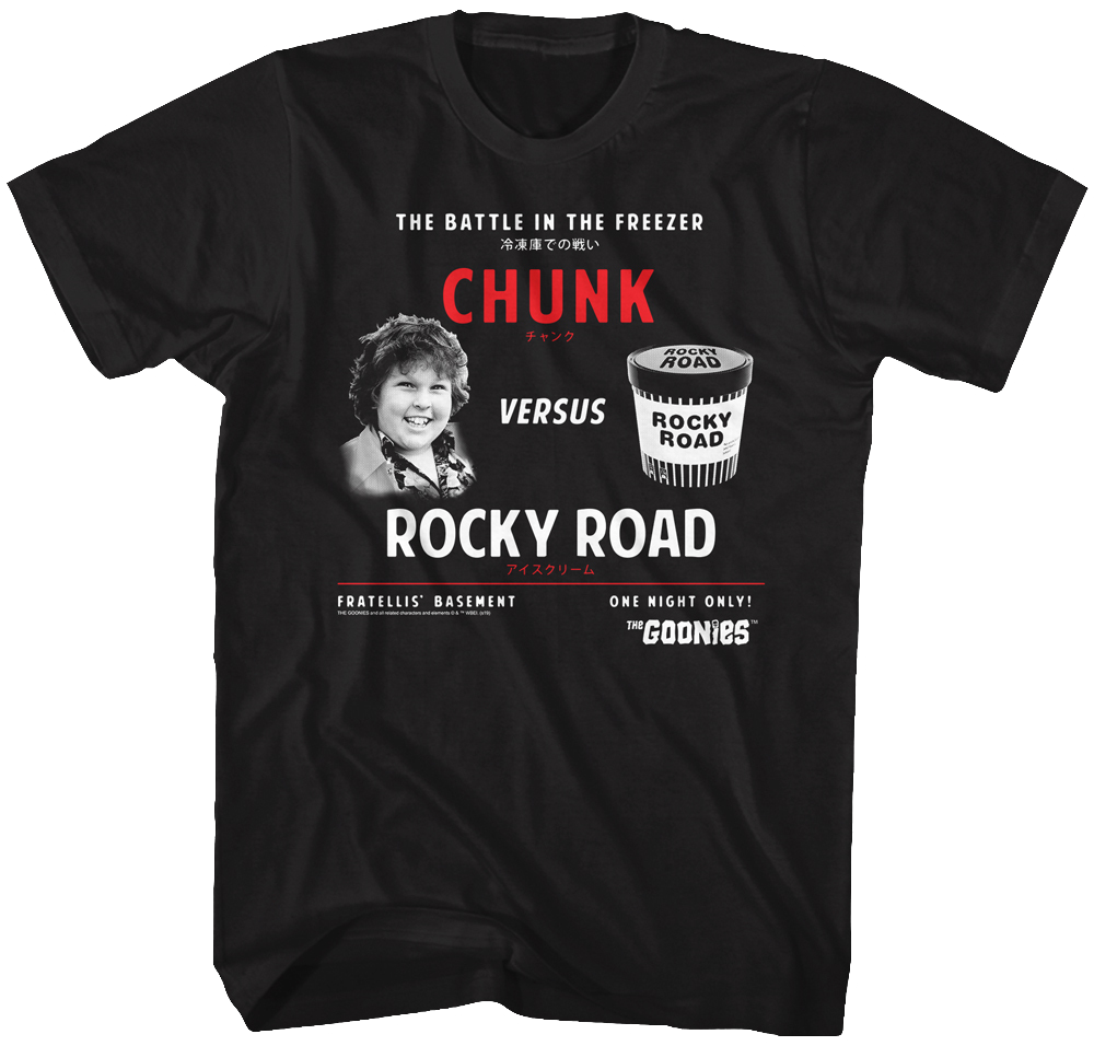 Chunk Versus Rocky Road Goonies T-Shirt