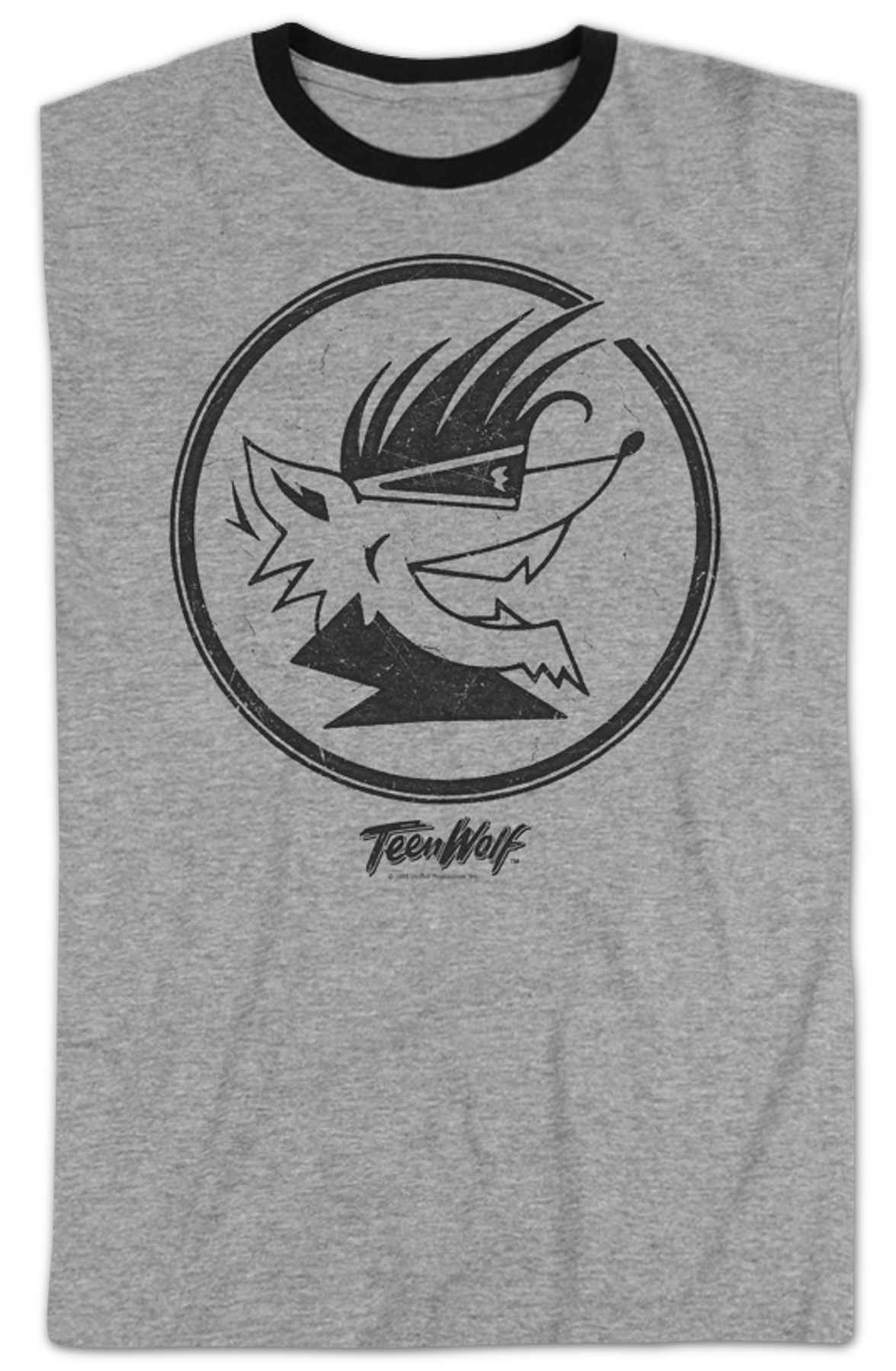 Circle Logo Teen Wolf Ringer Shirt