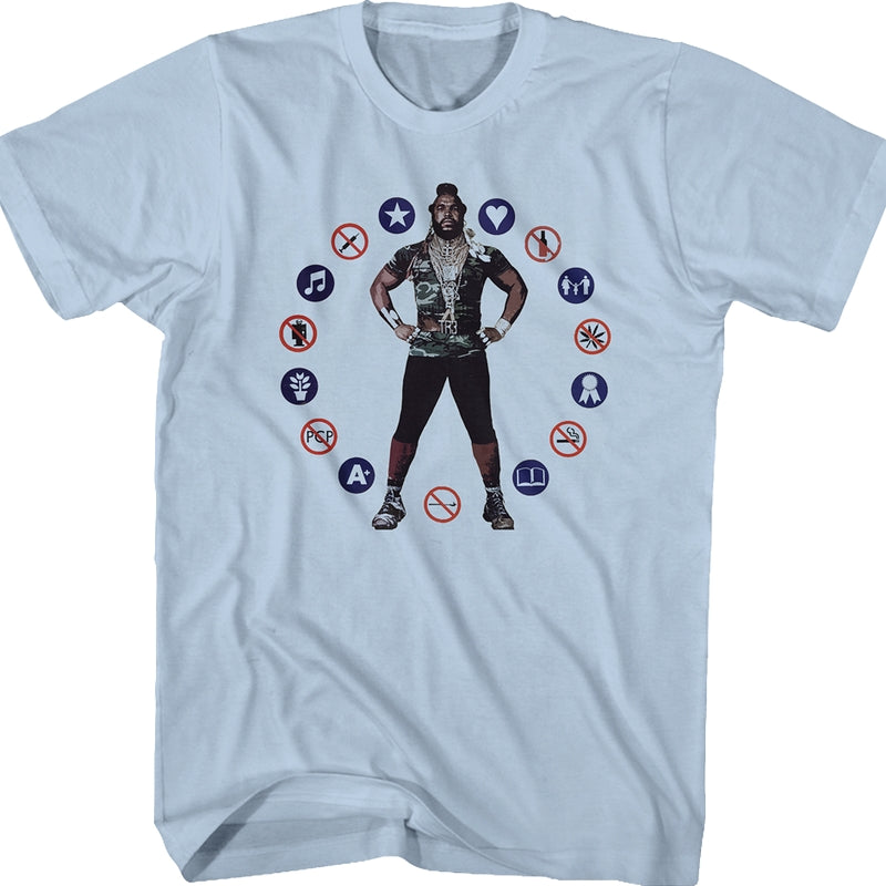 Circle of Symbols Mr. T Shirt