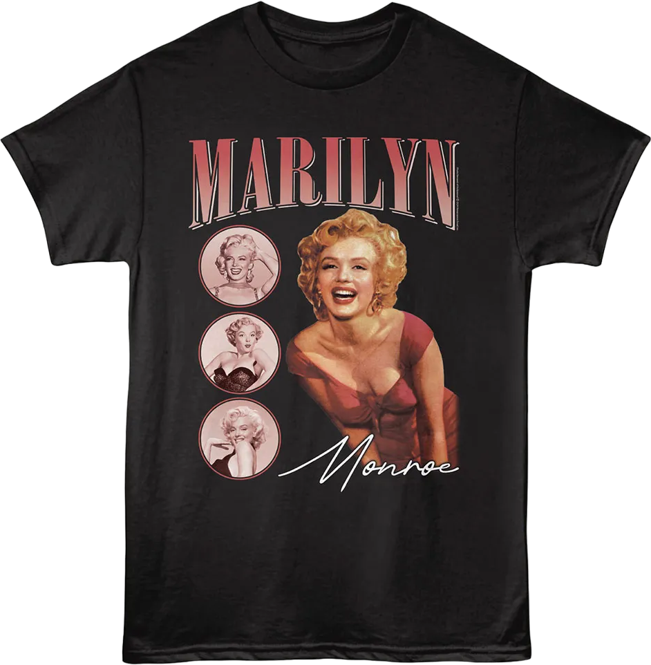 Circles Collage Marilyn Monroe T-Shirt