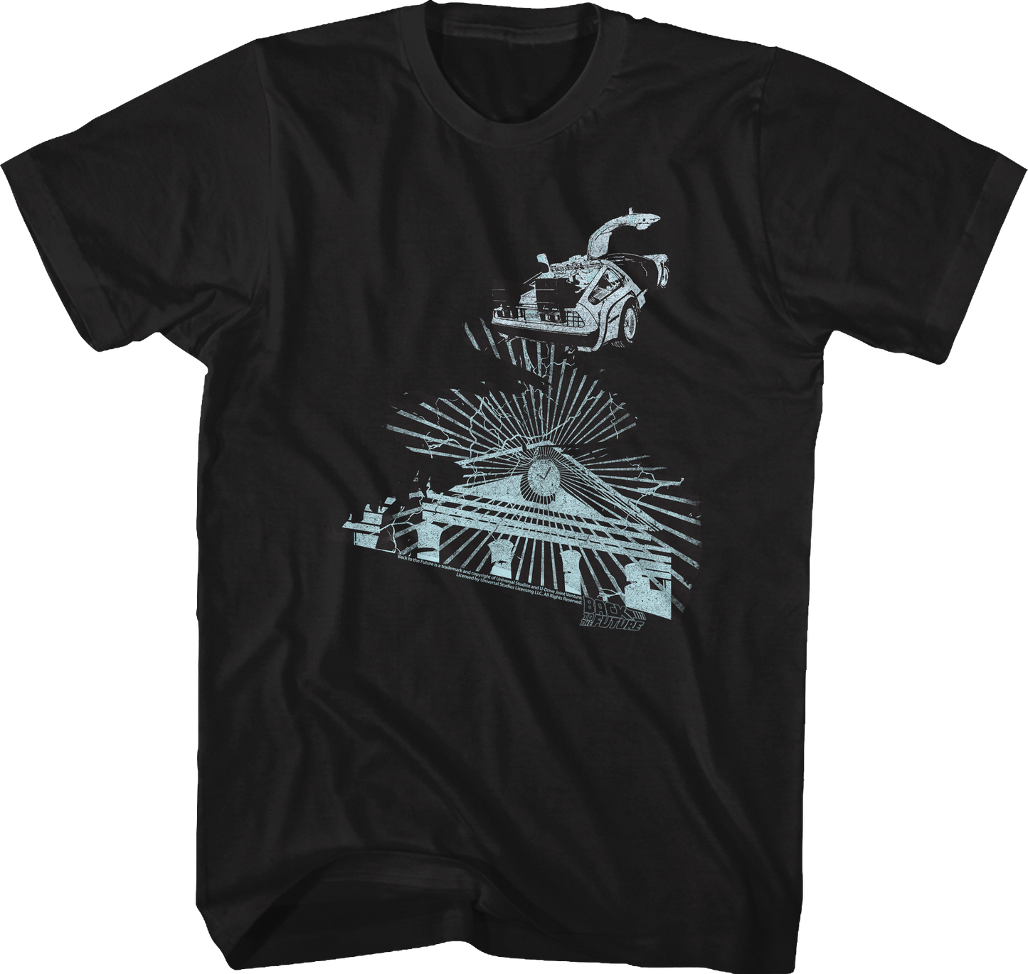Clock Tower Lightning Storm Back To The Future T-Shirt