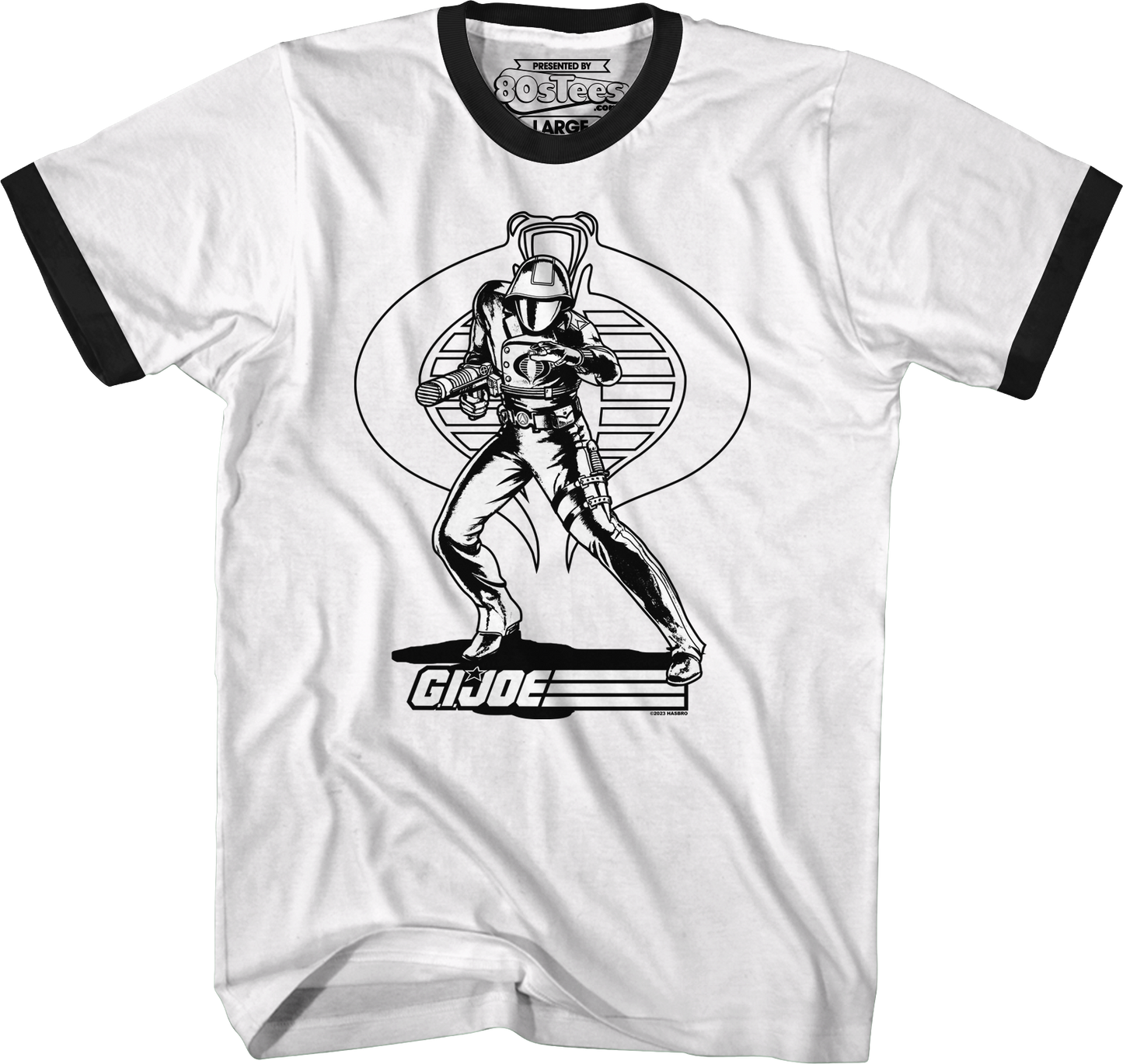 Cobra Commander Noir GI Joe Ringer Shirt