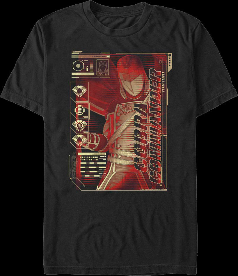 Cobra Commander Schematics GI Joe T-Shirt