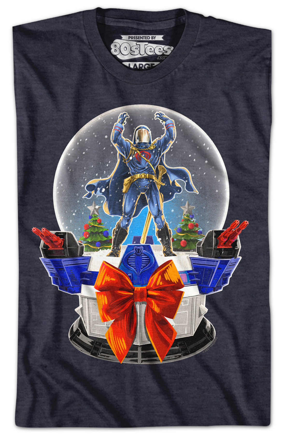 Cobra Commander Snow Globe GI Joe T-Shirt