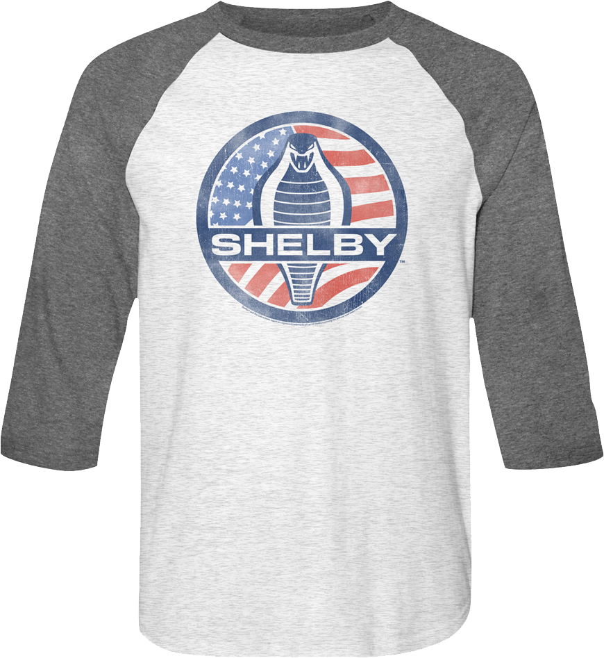 Cobra Logo Shelby Raglan Baseball Shirt