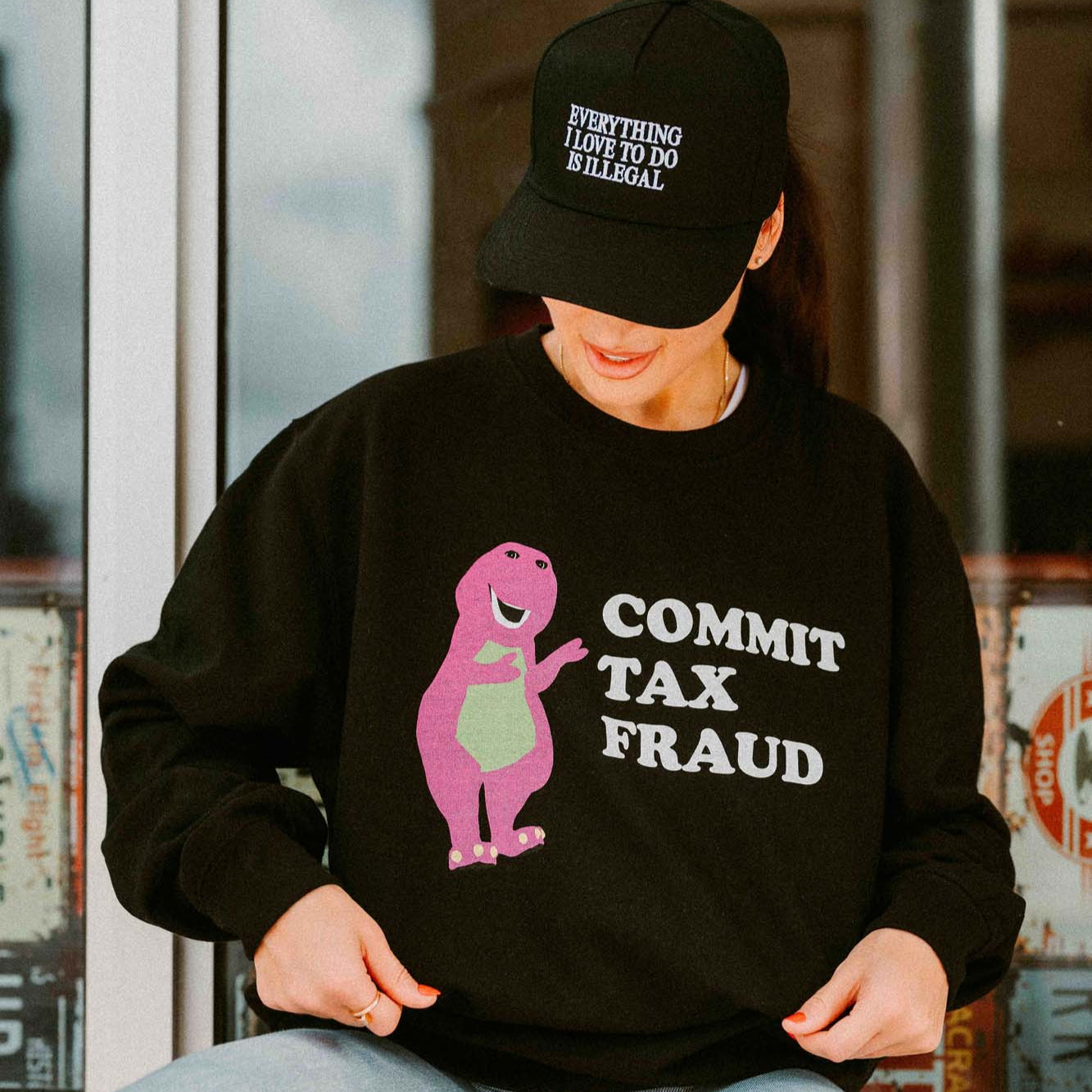 Commit Tax Fraud Crewneck Sweatshirt