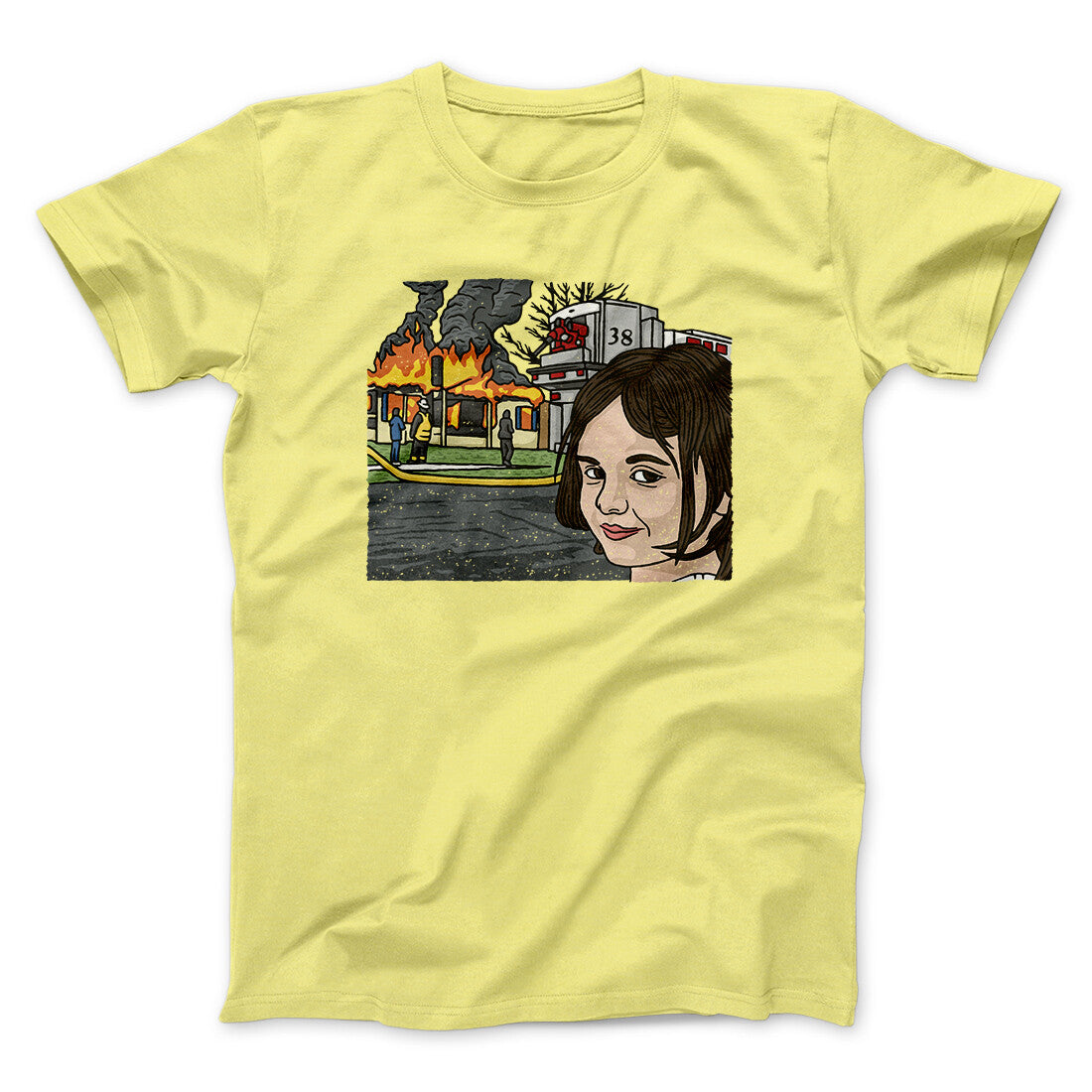 Disaster Girl Meme Funny Men/Unisex T-Shirt