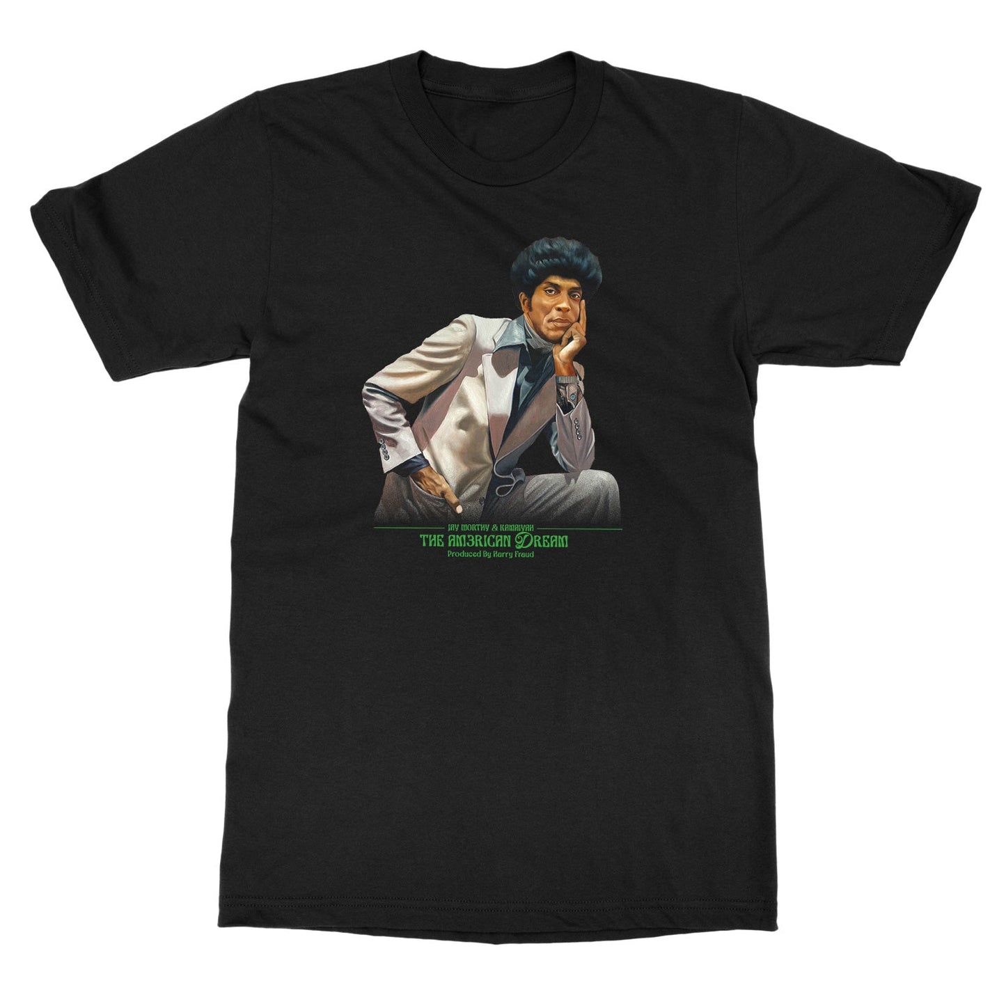 Jay Worthy, Kamaiyah & Harry Fraud  "Jay Worthy, Kamaiyah & Harry Fraud "The AM3RICAN Dream" album artwork T-Shirt" T-Shirt
