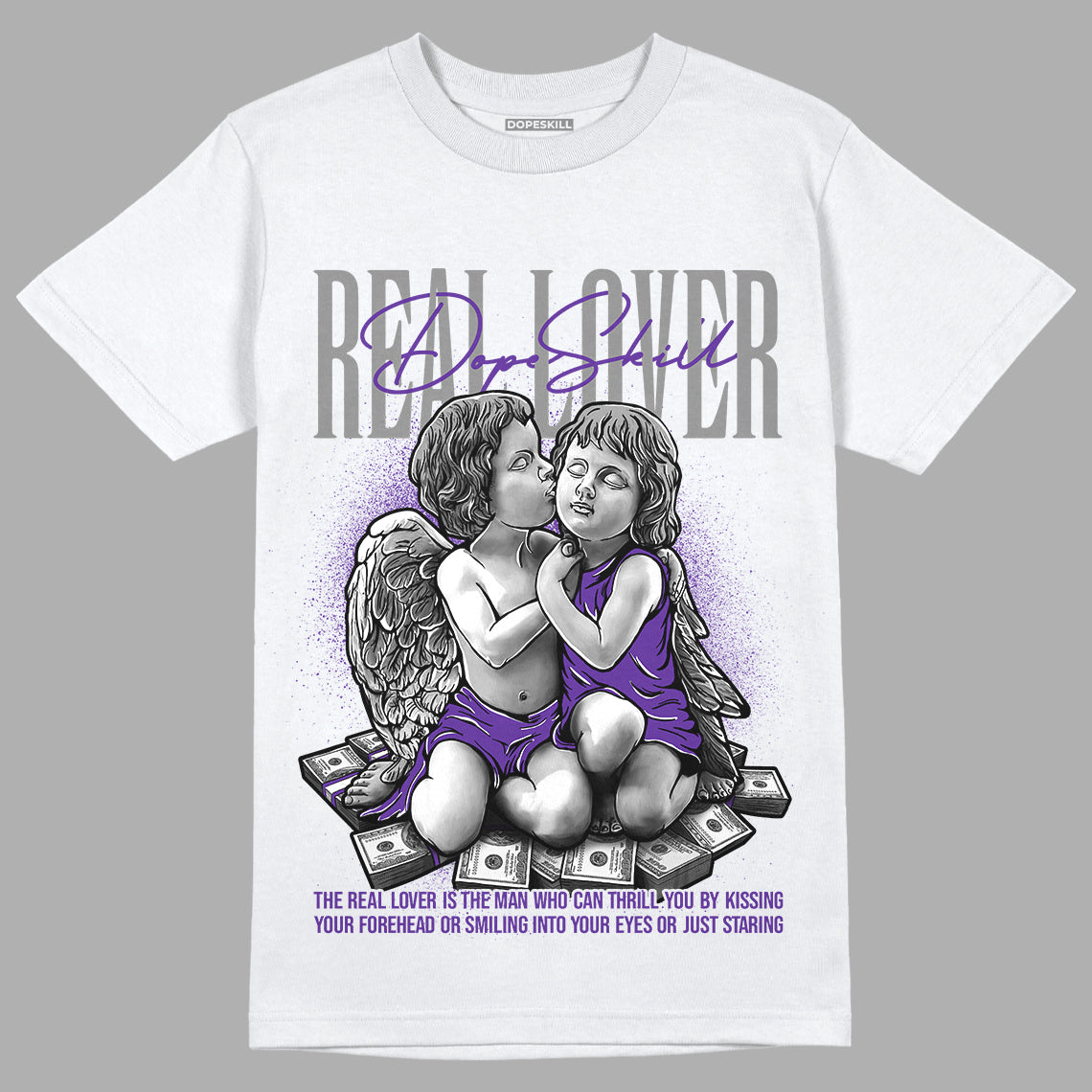 Court Purple 13s DopeSkill T-Shirt Real Lover Graphic